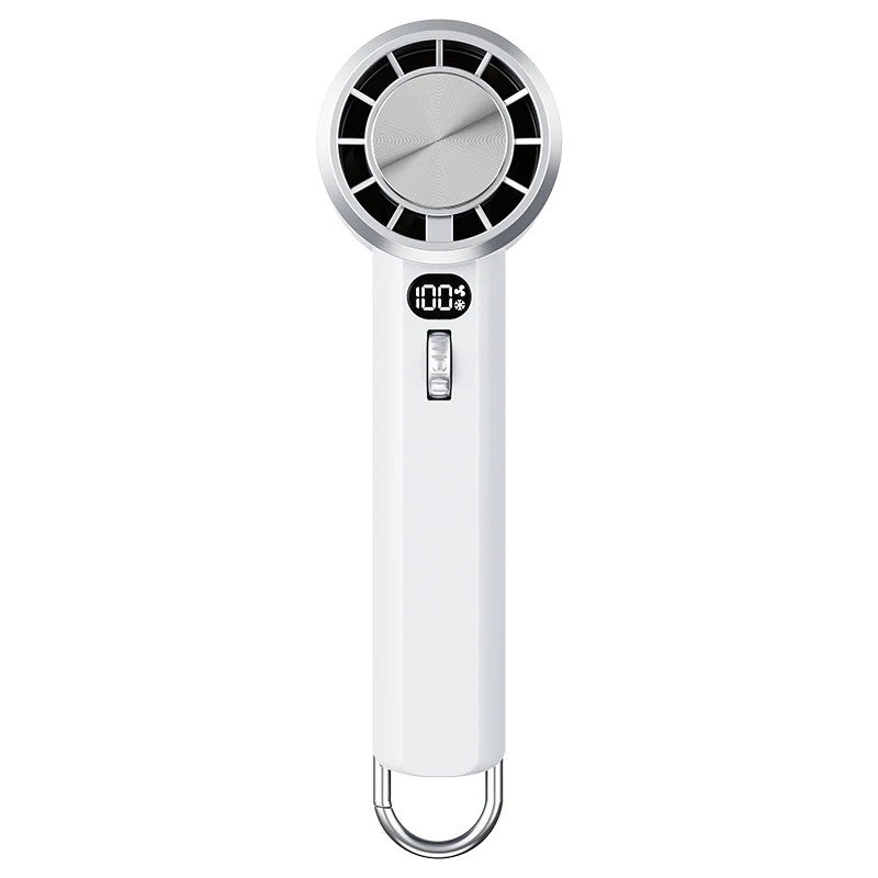 Bluejw Handheld Fan with LED Display & Flashlight - Portable Mini Fan, 3000mAh USB Rechargeable, Cold Compress, Handheld Flashlights Included - Image 1